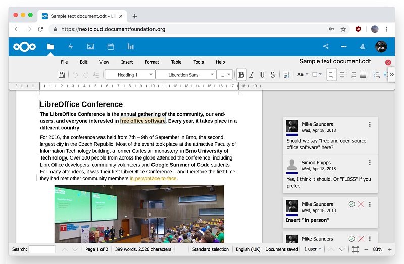 LibreOffice Online free